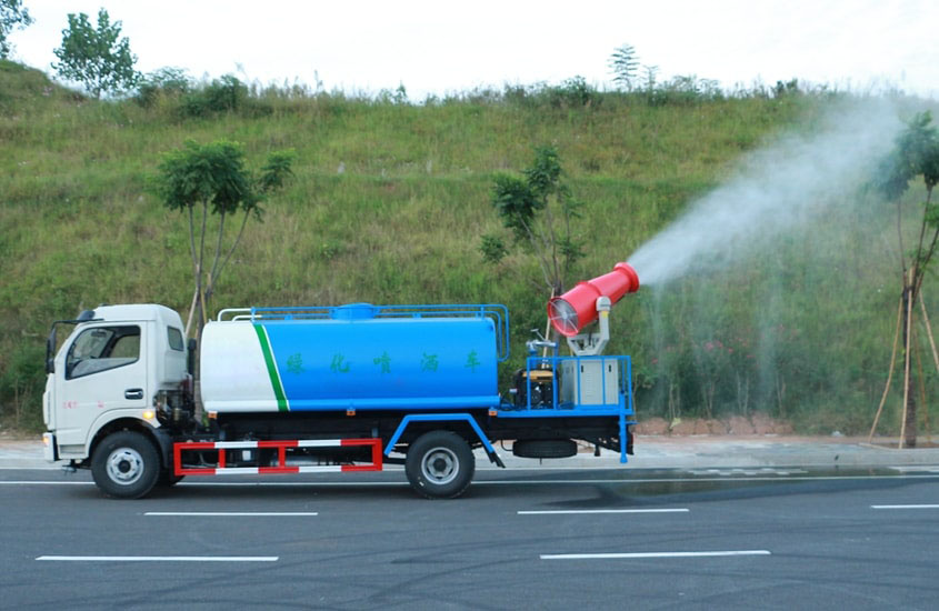 電動(dòng)三輪裝桶車(chē)高炮功能演示